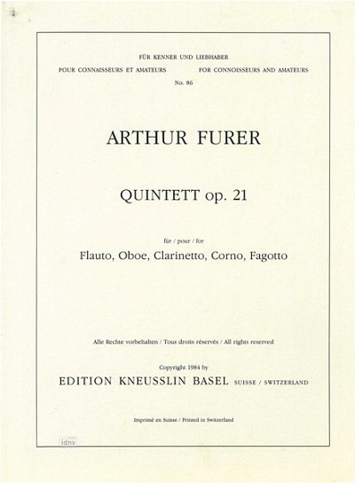 A. Furer: Quintett für Bläser op. 21 (Stsatz)
