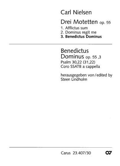 C. Nielsen: Benedictus Dominus op. 55 Nr. 3 / Partitur