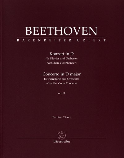 L. v. Beethoven: Konzert D-Dur op. 61, KlavOrch (Part.)
