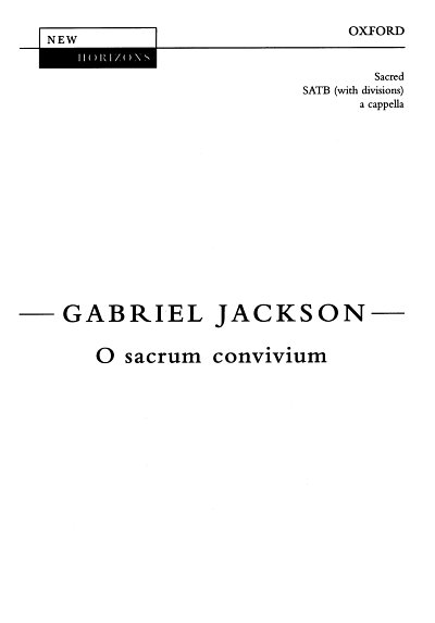 G. Jackson: O Sacrum Convivium, Ch (Chpa)