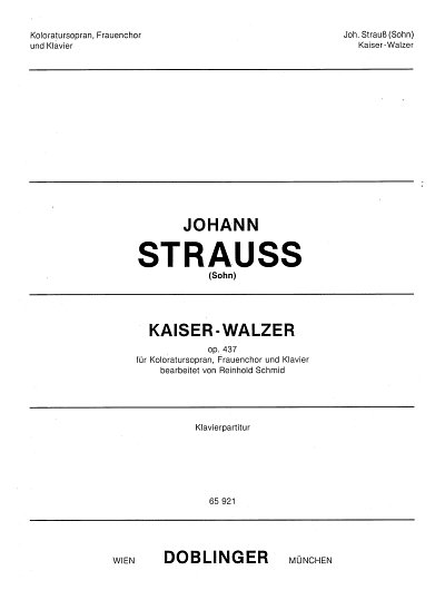J. Strauss (Sohn): Kaiserwalzer Op 437 - Gch Klav