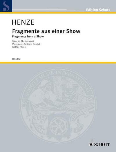 DL: H.W. Henze: Fragmente aus einer Show (Part.)