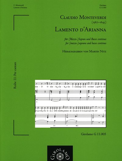C. Monteverdi: Lamento D'Arianna Reihe 11 Per Cantare Kammer