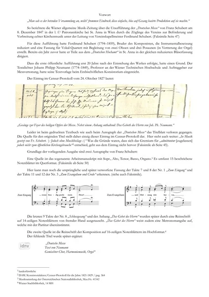 F. Schubert: Deutsche Messe, GchBlasens (Part.) (1)