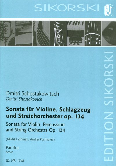 D. Schostakowitsch: Sonate fuer Violine, Schlagzeug u (Part.