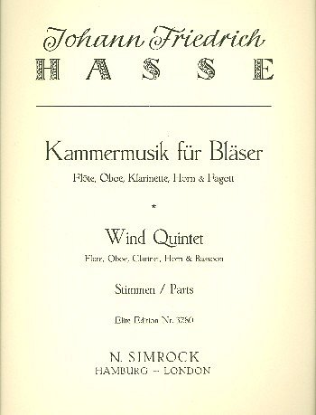 H.J. Friedrich: Kammermusik für Bläser , FlObKlHrFg (Stsatz)