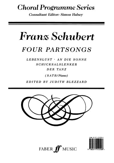 F. Schubert: 4 Partsongs Choral Programme Series