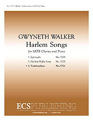 G. Walker: Harlem Songs: No. 3. Tambourines, GchKlav (Part.)