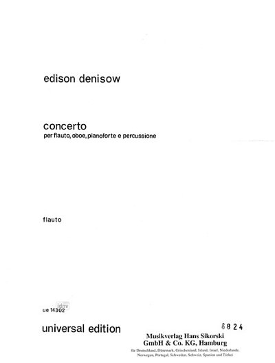 E. Denisov: Concerto - Fl Ob Klav Schlagz