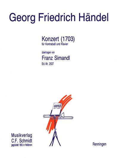 G.F. Händel: Konzert (1703), KbKlav (KlavpaSt)