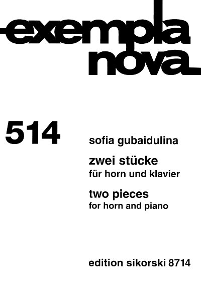 S. Gubaidulina: 2 Stuecke Exempla Nova 514