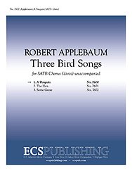 R. Applebaum: Three Bird Songs: 1. A Penguin