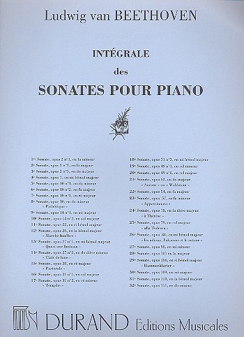 L. v. Beethoven: Sonate En Fa Majeur Op 54 N 22 Piano, Klav