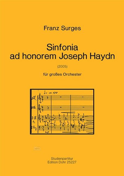 F. Surges: Sinfonia ad honorem Joseph Haydn