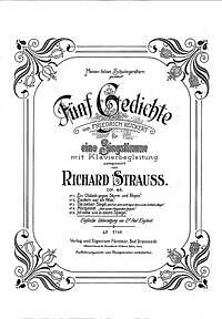 R. Strauss: Ich Sehe Wie In Einen Spiegel Op 46 (A-Dur)