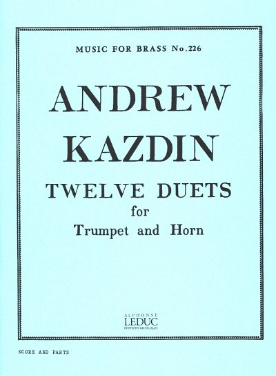 A. Kazdin: 12 Duets, TrpHrn (Pa+St)