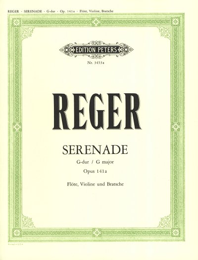 M. Reger: [Zweite] Serenade G-Dur op. 141a (Jena, 10. - 22. April 1915)