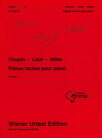 F. Chopin: Pièces faciles pour piano avec conseils pra, Klav