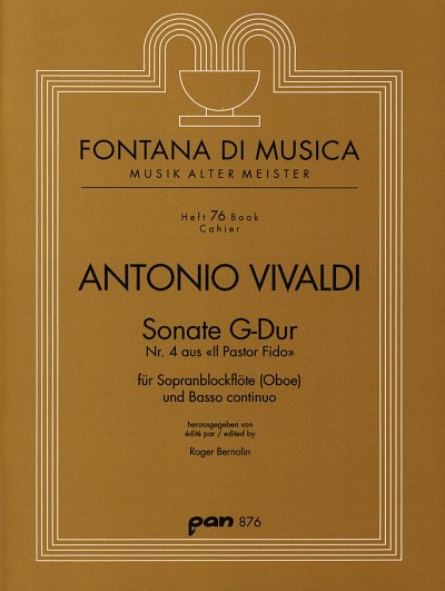 A. Vivaldi: Sonate G-Dur Op 13/4 (Il Pastor Fido) Fontana Di