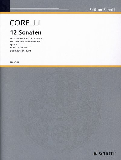 A. Corelli: 12 Sonaten op. 5 Band 2, VlBc (Pa+St)