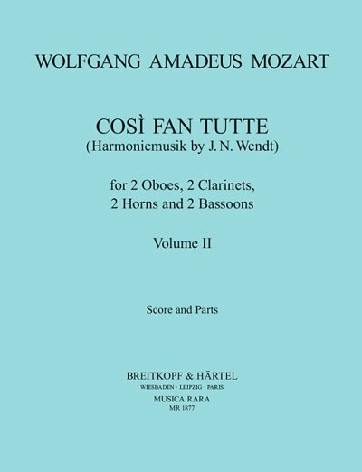 W.A. Mozart: Cosi fan tutte - Band 2, 2Ob2Kl2Hr2Fa (Pa+St)