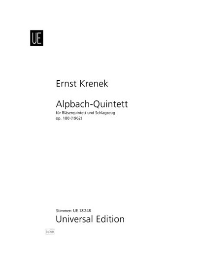 E. Krenek: Alpbach Quintett  (Stsatz)