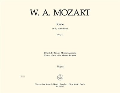 W.A. Mozart: Kyrie d-Moll KV 341 (368a), GchOrch (ORG)
