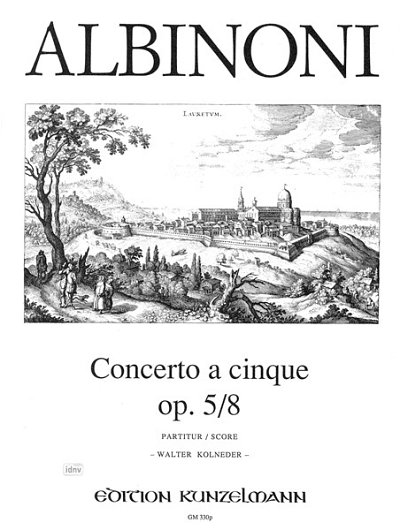 T. Albinoni: Concerto a cinque F-Dur op. 5/8, VlStro (Part.)