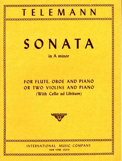 G.P. Telemann: Sonata La M. (Woehl/Lyman) (Bu)