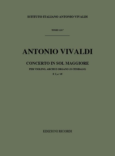 Concerto G Major, Stro (Part.)