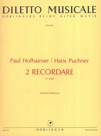 P. Hofhaimer: 2 Recordare, Org
