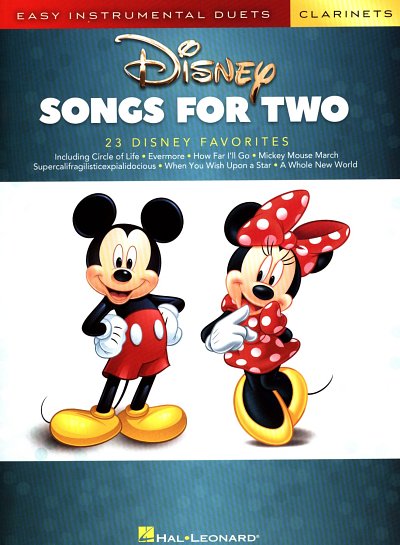 Disney Songs For Two Clarinets, 2Klar (Sppa)