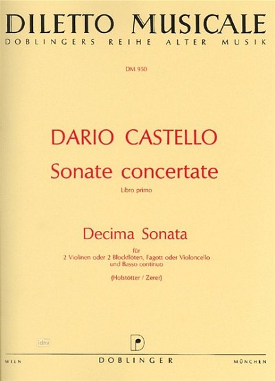 D. Castello: Sonata Decima (10) A-Moll