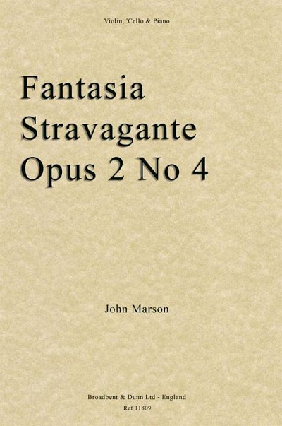 Fantasia Stravagante, Opus 2 No. 4, VlVcKlv (Pa+St)