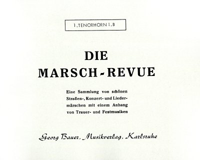 Die Marsch-Revue, Blask