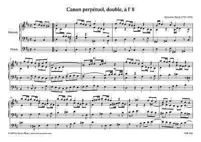 DL: A.-P.-F. Boely: Canon perpetuel, double, a l' 8