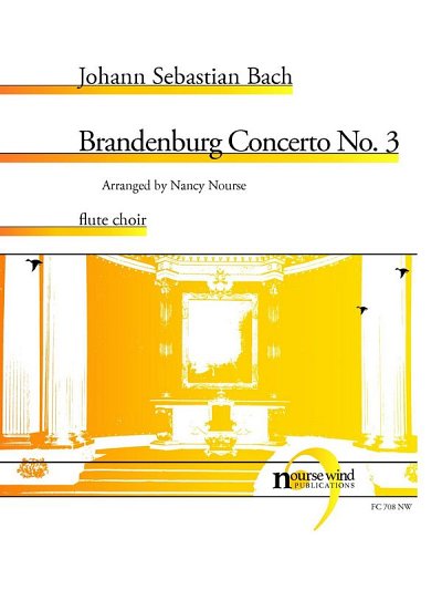 J.S. Bach: Brandenburg Concerto No. 3, FlEns (Pa+St)