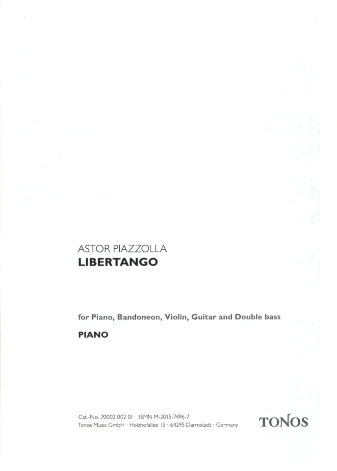 A. Piazzolla: Piazzolla: Libertango per, Bandquint (OStsatz) (0)