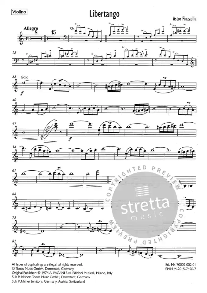 A. Piazzolla: Piazzolla: Libertango per, Bandquint (OStsatz) (3)