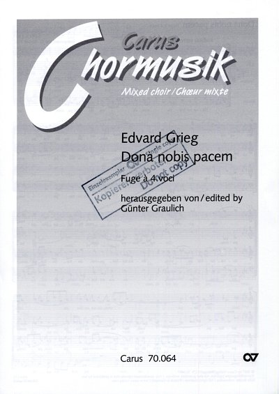E. Grieg: Dona Nobis Pacem