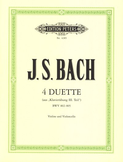 AQ: J.S. Bach:  4 Duette, VlVc (Sppa) (B-Ware)