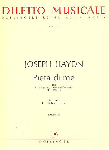 J. Haydn: Pieta Di Me Hob 25:B 5 Erstdruck Diletto Musicale