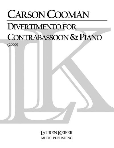 C. Cooman: Divertimento for Contrabassoon and Piano