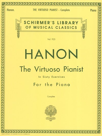 C.-L. Hanon: The virtuoso Pianist in Sixty Exercises, Klav