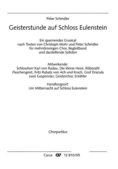 P. Schindler: Geisterstunde auf Schloss Eulenstein Ein spann