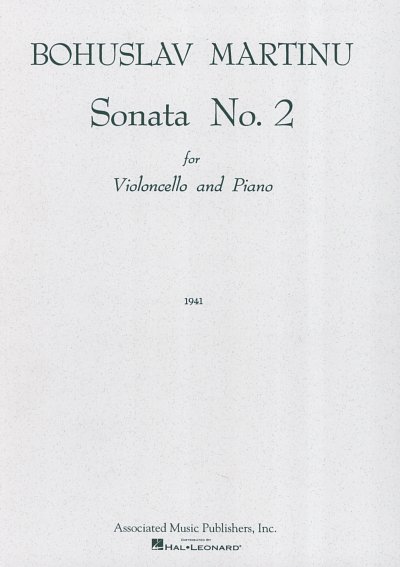 B. Martin_: Sonate Nr. 2 für Violoncello , VcKlav (KlavpaSt)