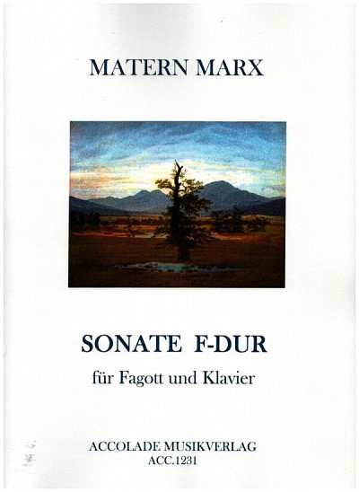 M.J. Marx: Sonate F-Dur, FagKlav (KlavpaSt)