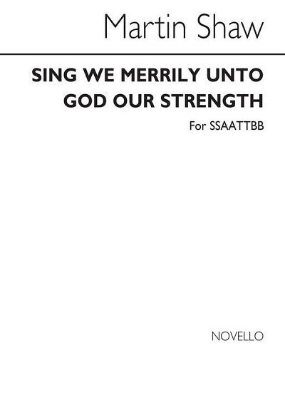 Sing We Merrily Unto God For Double Choir, GchKlav (Bu)