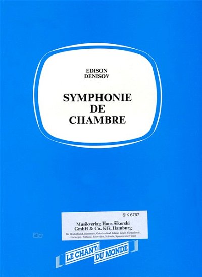 E. Denissow: Kammersymphonie, Kamens (Stp)