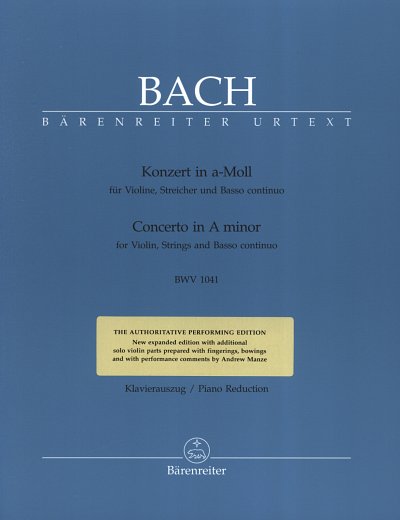 J.S. Bach: Konzert a-Moll BWV 1041, VlStrBc (KASt)